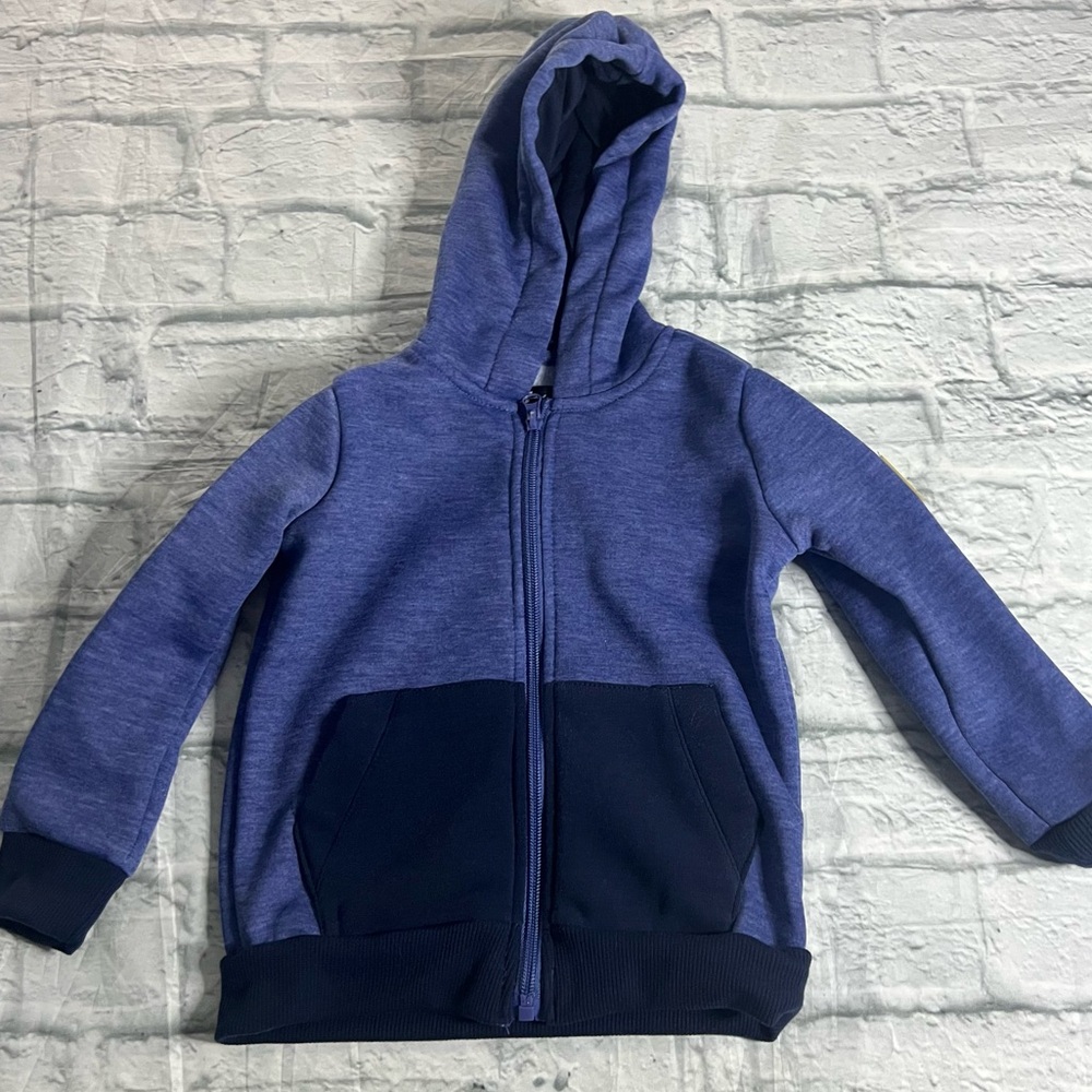 7 For All Mankind Zip Up Hoodie NWOT Blue